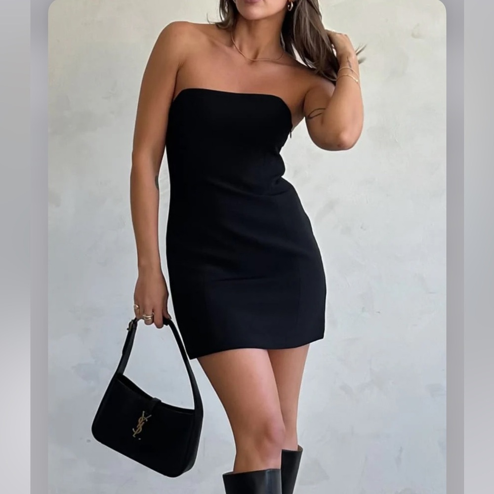 Rumored Old Hollywood Mini Dress Black
